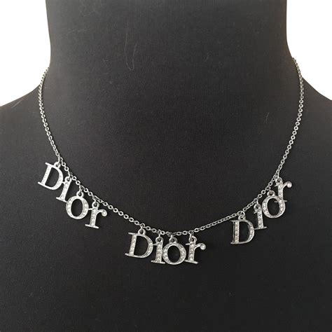 collier dior argent homme|Colliers Dior Homme en Plaqué argent pour Femme.